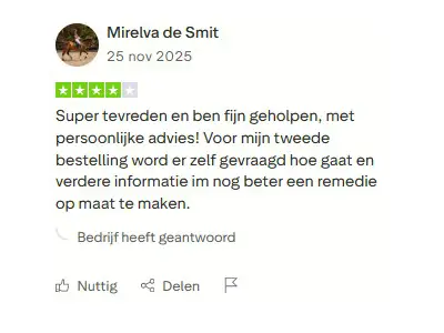 Trustpilot beoordeling 4 sterrenpersoonlijk advies